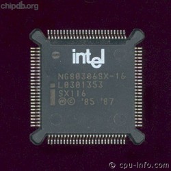 Intel NG80386SX-16 SX116