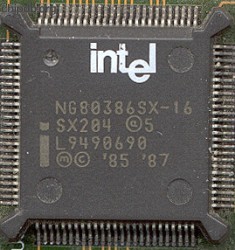 Intel NG80386SX-16 SX204