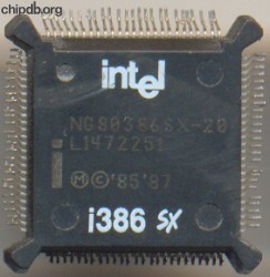 Intel NG80386SX-20