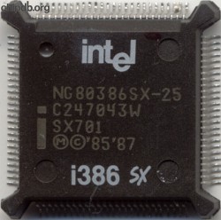 Intel NG80386SX-25 SX701