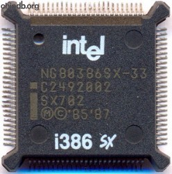 Intel NG80386SX-33 SX702