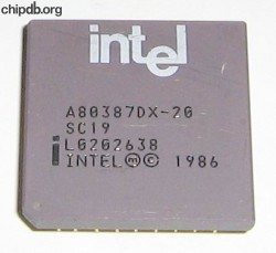 INTEL A80387DX-20 SC19 INTEL A80387DX-20 SC19