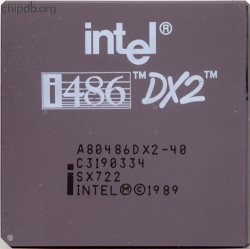 Intel A80486SX2-40 SX722 Intel A80486SX2-40 SX722