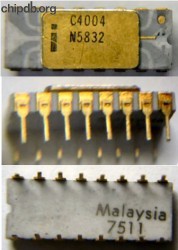 Intel C4004 Malaysia upside down print