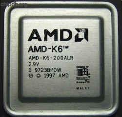 AMD AMD-K6-200ALR Rev B no CORE text