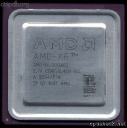 AMD AMD-K6/300ADZ engraved AMD AMD-K6/300ADZ engraved