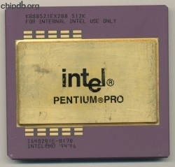 Intel Pentium Pro KB80521EX200 FOR INTERNAL INTEL USE ONLY