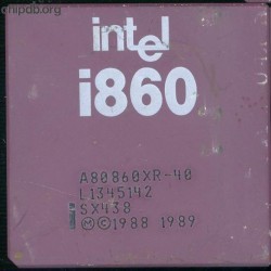 Intel i860 A80860XR-40 SX438 no XR logo