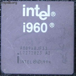 Intel i960 A80960JF33 engraved