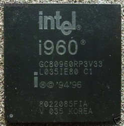 Intel i960 GC80960RP3V33 KOREA diff print