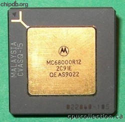 Motorola MC68000R12 triangle in corner