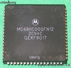 Motorola MC68HC000FN12 bottom print