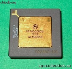 Motorola MC68000RC12 three rows