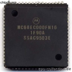 Motorola MC68EC000FN16 diff print
