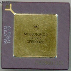Motorola MC68010RC12 three rows text