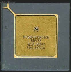 Motorola MC68020RC12E four rows text
