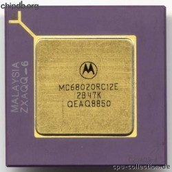 Motorola MC68020RC12E three rows text