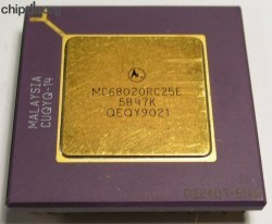 Motorola MC68020RC25E three rows
