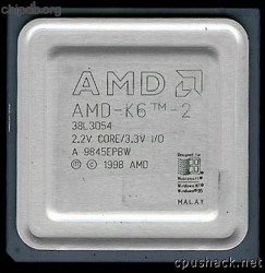 AMD AMD-K6-2 38L3054 (337 MHz) IBM FRU number AMD AMD-K6-2 38L3054 (337 MHz) IBM FRU number