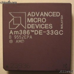 AMD Am386 DE-33GC diff print 2