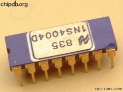 National Semiconductor INS4004D upside down 7835