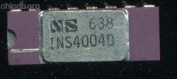 National Semiconductor INS4004D silver lid