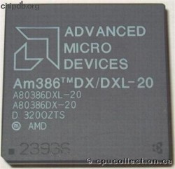 AMD A80386DX/DXL-20 rev D AMD A80386DX/DXL-20 rev D