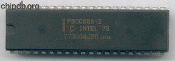 Intel P80C88A-2 diff print