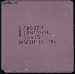 Intel A80387 Q0015
