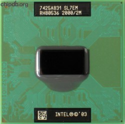 Intel Pentium M 755 RH80536 2000/2M SL7EM