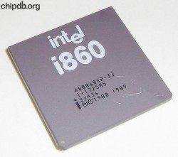 Intel i860 A80860XR-33 SX436 diff print