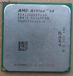 AMD Athlon 64 3200+ ADA3200AEP4AX CBAZC