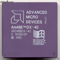 AMD A80486DX-40 rev D diff print MALAY AMD A80486DX-40 rev D diff print MALAY