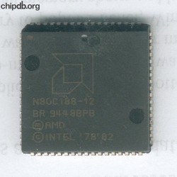 AMD N80C188-12 engraved plastic